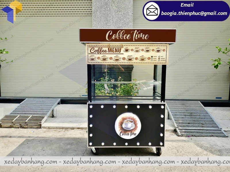 Kinh doanh vỉa hè bằng xe đẩy bán cafe đẹp